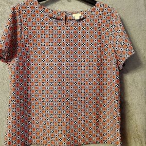 J. Crew ladies short sleeves blouse